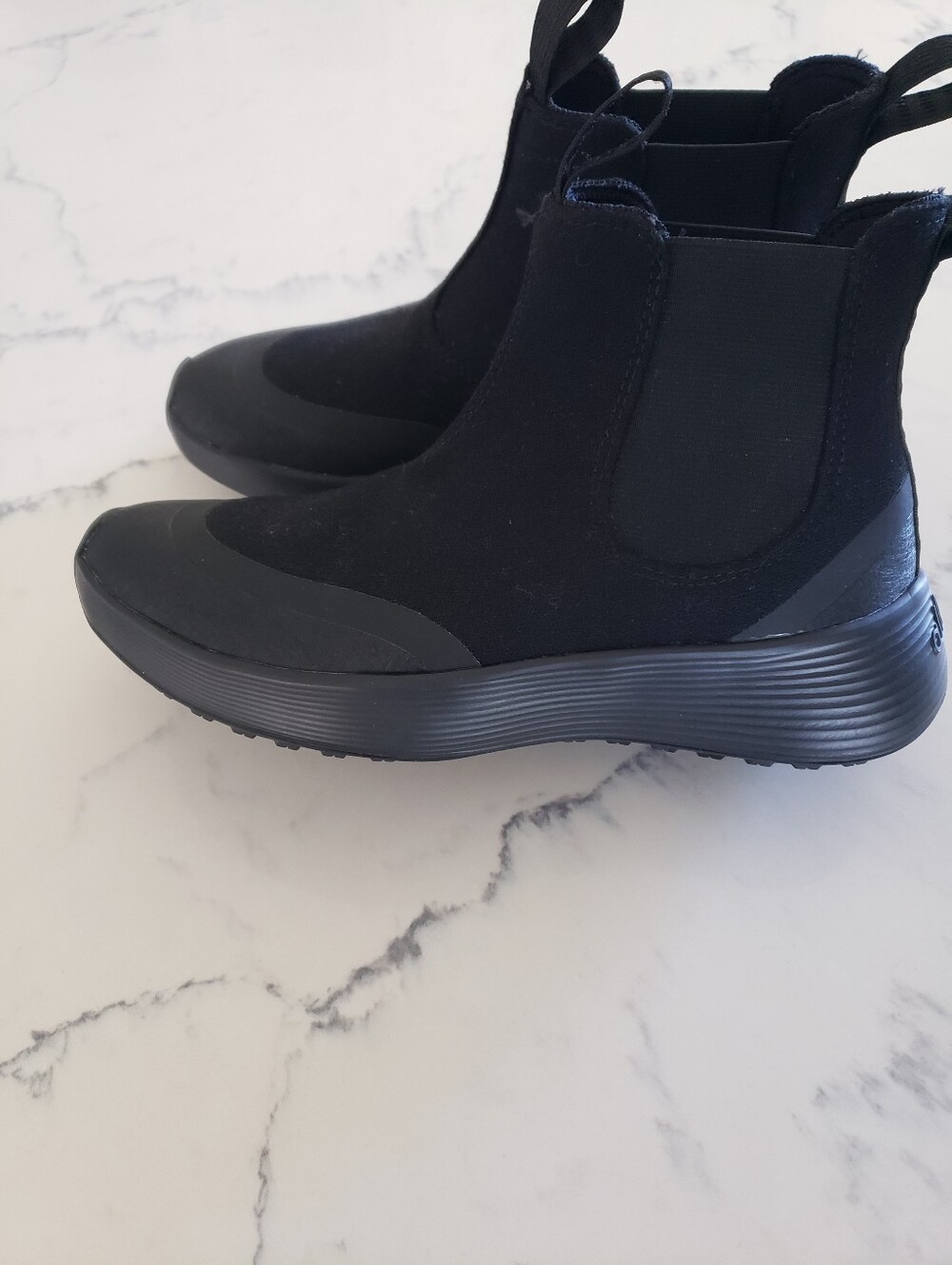 Albirds Runner Chelsea Protect Black Ankle Boots Womens 7 Water Repellent Nwot